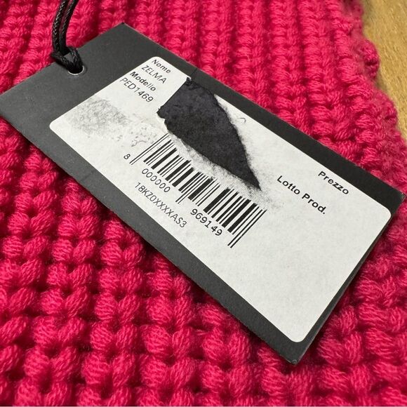 Peuterey Wool Sleeveless Turtleneck Sweater Fisherman Knit Medium Fuchsia Pink - Picture 7 of 16